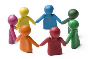 people in the circle